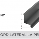 Racord lateral la perete - Tablă prefălțuită pentru acoperișuri fălțuite NOVATIK | METAL