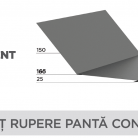 Sort rupere panta concav - Tablă prefălțuită pentru acoperișuri fălțuite NOVATIK | METAL