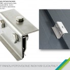 Suport panou fotovoltaic inox N19 CLICKFALT - Tablă prefălțuită pentru acoperișuri fălțuite NOVATIK | METAL