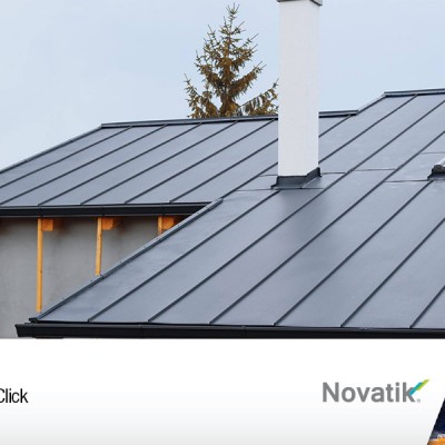 NOVATIK | METAL Invelitoare metalica Novatik Click - Tablă prefălțuită pentru acoperișuri fălțuite NOVATIK | METAL