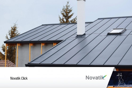 NOVATIK | METAL Invelitoare metalica Novatik Click - Tablă prefălțuită pentru acoperișuri fălțuite NOVATIK | METAL