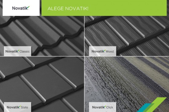 NOVATIK | METAL Alege invelitorile Novatik - Tablă prefălțuită pentru acoperișuri fălțuite NOVATIK | METAL