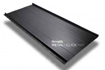 Novatik METAL CLICK MAT_Black 9005 Click, Click S, Click Silent Tabla prefaltuita pentru acoperisuri faltuite