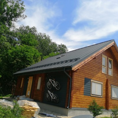NOVATIK | METAL Casa cu acoperis Novatik METAL CLICK MAT Black - Tablă prefălțuită pentru acoperișuri
