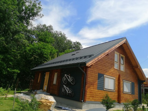 NOVATIK | METAL Casa cu acoperis Novatik METAL CLICK MAT Black - Tablă prefălțuită pentru acoperișuri