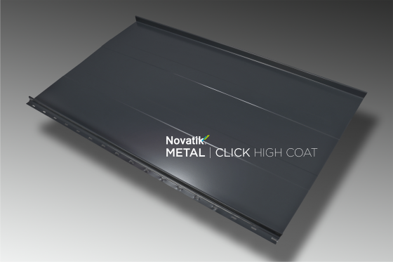 NOVATIK | METAL Novatik METAL CLICK HIGH COAT_Grey 7016 - Tablă prefălțuită pentru acoperișuri fălțuite NOVATIK