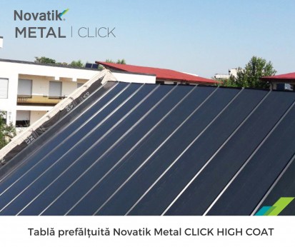 Acoperis Novatik METAL CLICK Click, Click S, Click Silent Tabla prefaltuita pentru acoperisuri faltuite