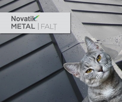 Acoperis Novatik METAL CLICK Click, Click S, Click Silent Tabla prefaltuita pentru acoperisuri faltuite