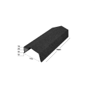 Coama rectangulara  - Ţiglă metalică cu acoperire de rocă vulcanică Novatik NATURA