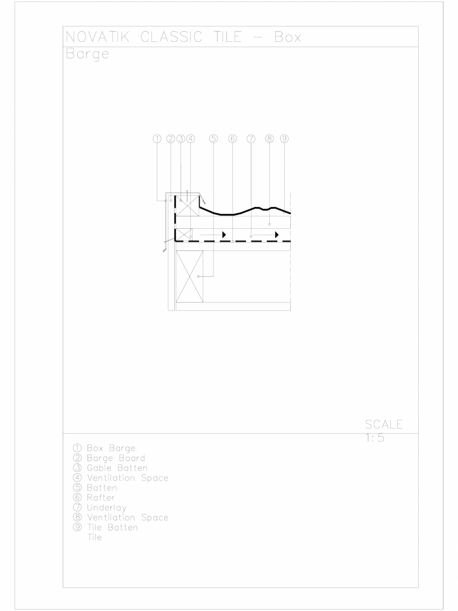 Pagina 1 - CAD-DWG Novatik Classic Tile - Box Barge Novatik NATURA Detaliu de produs 