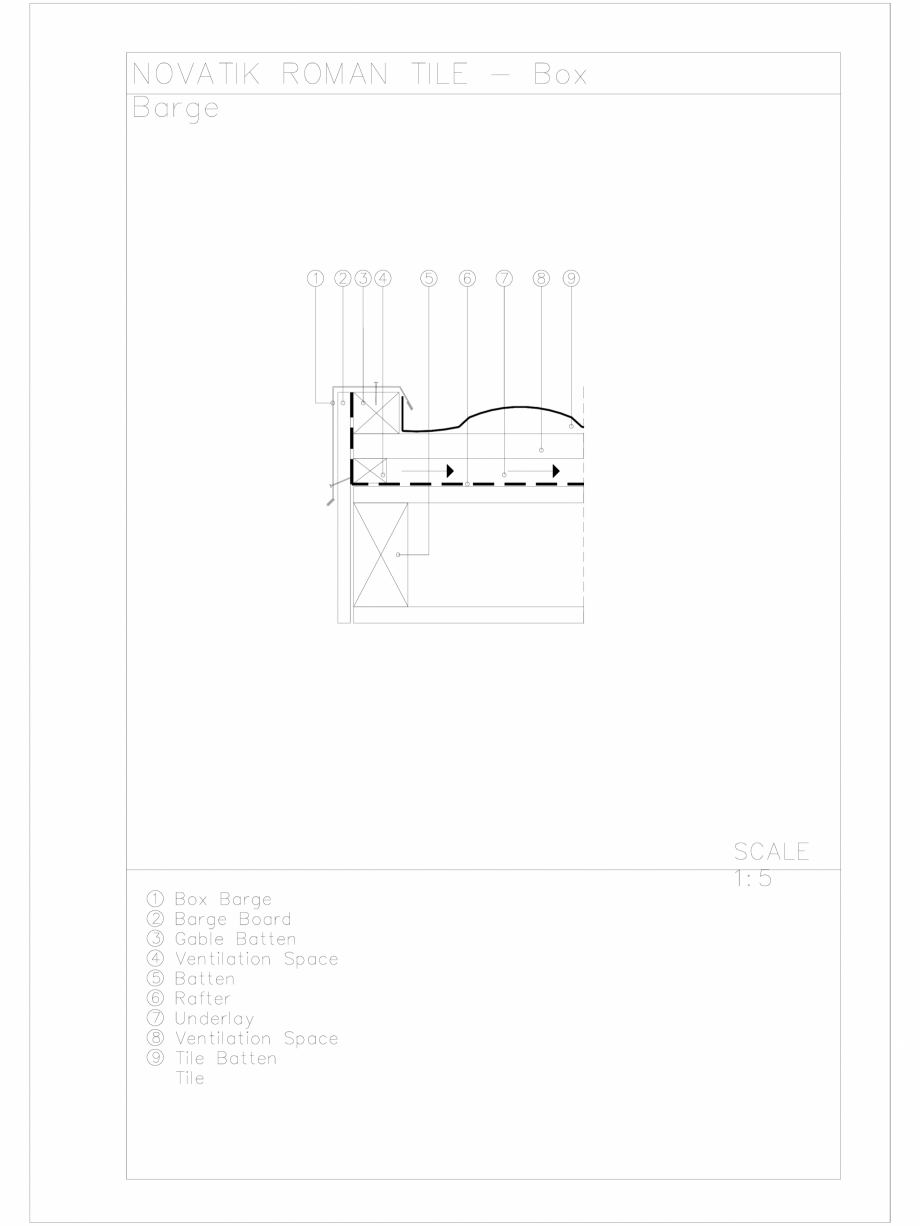 Pagina 1 - CAD-DWG Novatik Roman Tile - Box Barge Novatik NATURA Detaliu de produs 