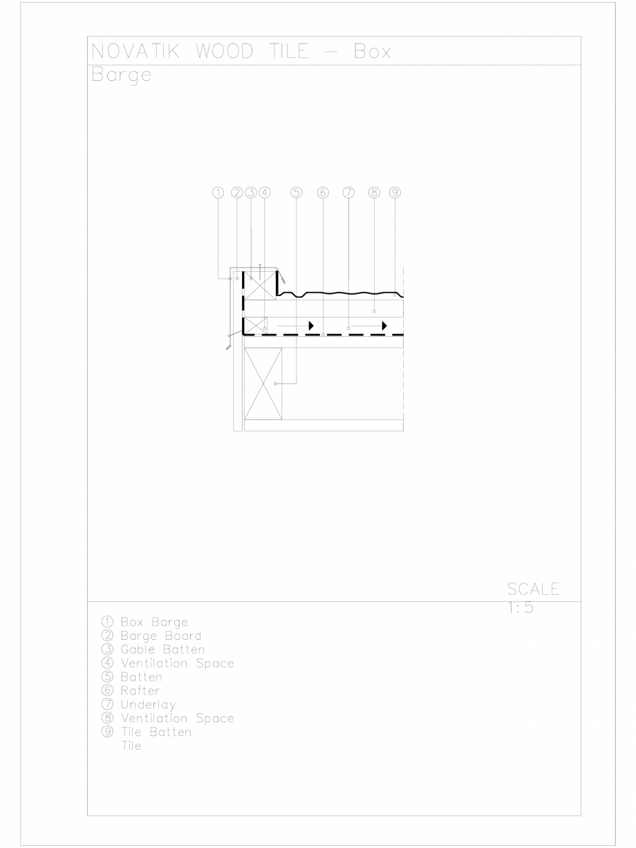 Pagina 1 - CAD-DWG Novatik Wood Tile - Box Barge Novatik NATURA Detaliu de produs 