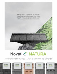 Prima linie de productie tigla metalica cu acoperire de roca vulcanica din Romania