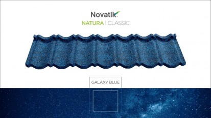 Novatik NATURA Classic GALAXY BLUE CLASSIC Tigle metalice cu acoperire de roca vulcanica
