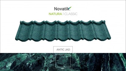 Novatik NATURA Classic ANTIC JAD CLASSIC Tigle metalice cu acoperire de roca vulcanica