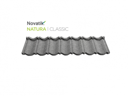 Novatik NATURA CLASSIC_Graphite Grey-2023 CLASSIC Paletar tigle metalice cu acoperire de roca vulcanica