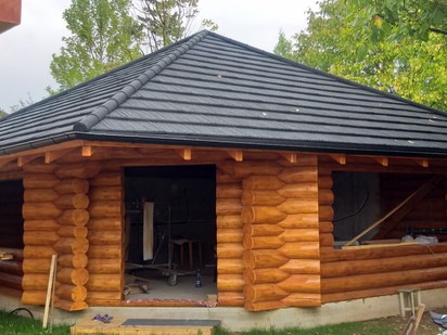 Acoperis Novatik NATURA WOOD WOOD Tigle metalice cu acoperire de roca vulcanica