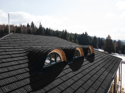 Acoperis Novatik NATURA WOOD WOOD Tigle metalice cu acoperire de roca vulcanica