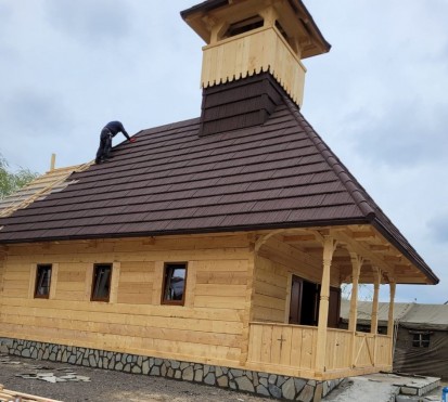 Acoperis Novatik NATURA WOOD WOOD Tigle metalice cu acoperire de roca vulcanica