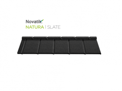 Novatik NATURA SLATE_Dark Moon SLATE Paletar - Tigle metalice cu acoperire de roca vulcanica