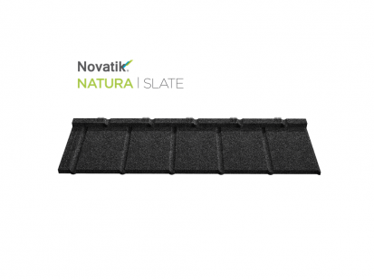 Novatik NATURA SLATE_Silver Moon SLATE Paletar - Tigle metalice cu acoperire de roca vulcanica