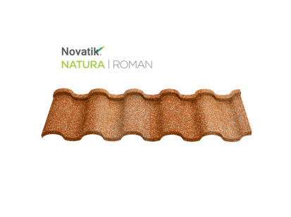 Novatik NATURA ROMAN_Sand ROMAN Paletar - Tigla metalica cu acoperire de roca vulcanica
