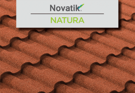 Ţiglă metalică cu acoperire de rocă vulcanică Novatik NATURA