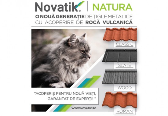 Tigla Metalica Cu Acoperire De Roca Vulcanica Novatik Natura De La Novatik