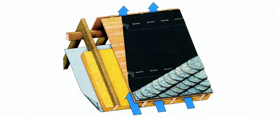 Pagina 1-Schema de montaj, membrane pentru acoperisuri ventilate cu astereala
 DELTA Instructiuni montaj,...