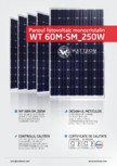 Fisa tehnica pentru panoul fotovoltaic monocristalin WATTROM - WT 250M