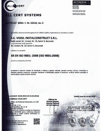 Certificat sistemul de management al calitatii ISO 9001 14000 18001