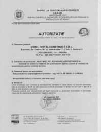 Autorizatie ISCIR - Automatizari C11