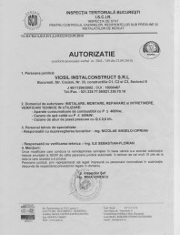 Autorizatie ISCIR - Cazane A1