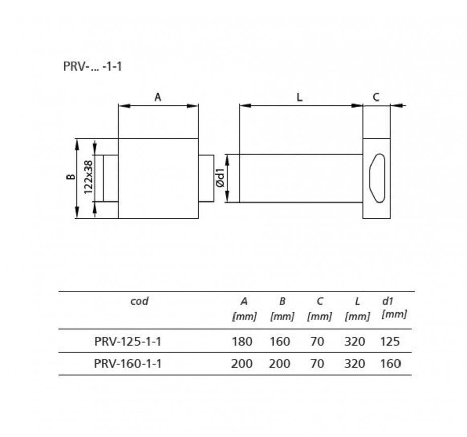 Pagina 1-Schita tehnica ALLVENT ENGINEERING Plenum trecere  Fisa tehnica 