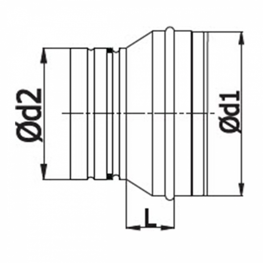 Pagina 1-Schita tehnica ALLVENT ENGINEERING Reductii circulare Fisa tehnica 