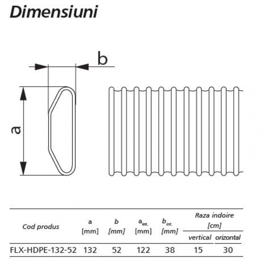 Pagina 1-Schita tehnica ALLVENT ENGINEERING Tub flexibil antibacterian plat HDPE Fisa tehnica 