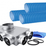 Tubulatura flexibila antibacteriana HDPE si accesorii pentru sisteme de ventilatie