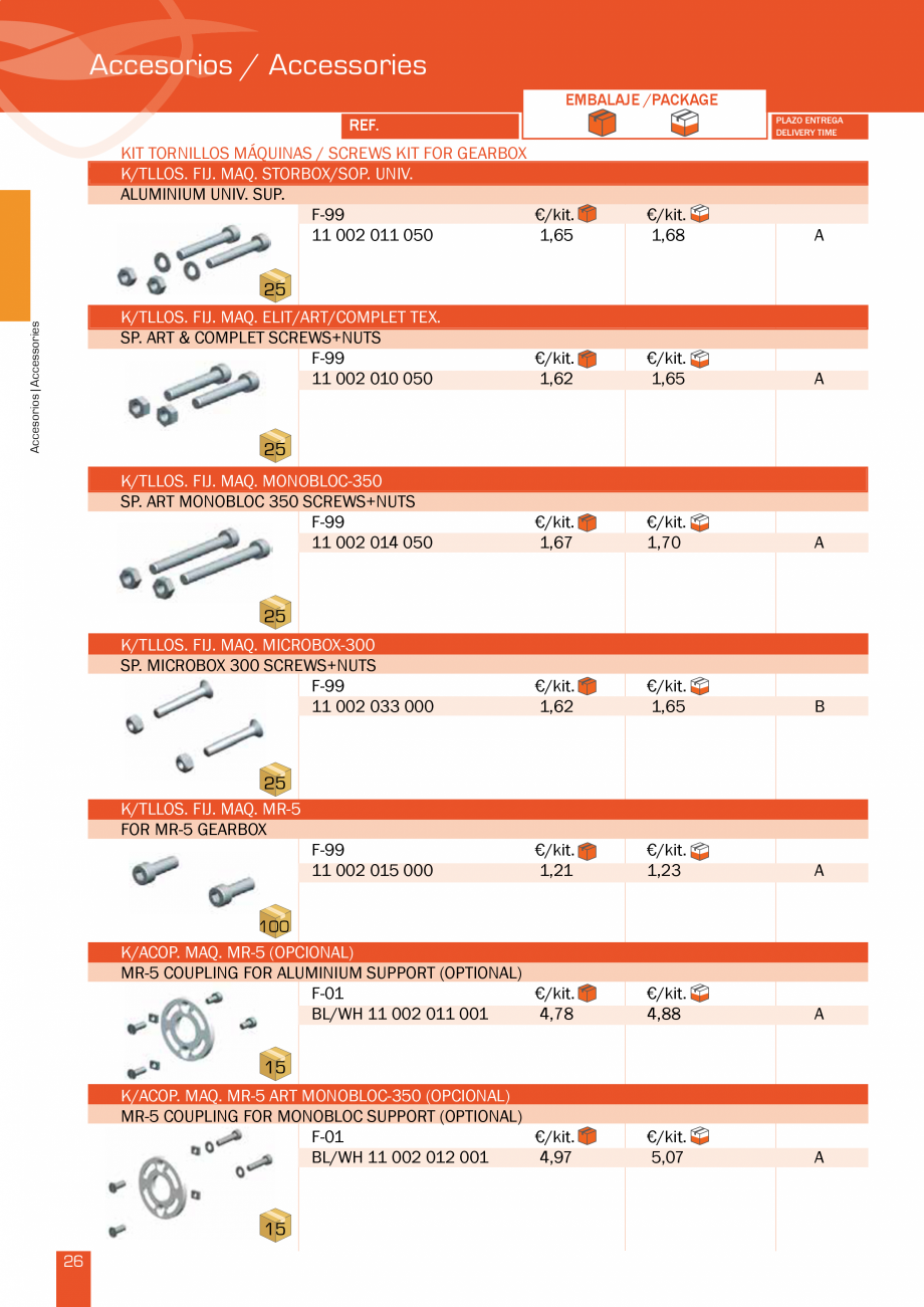 Pagina 54-Lista de preturi LLaza LLAZA Bip 300, Bip 500, Maxi Screen, Aluminiu, Lemn Catalog, brosura Engleza ...