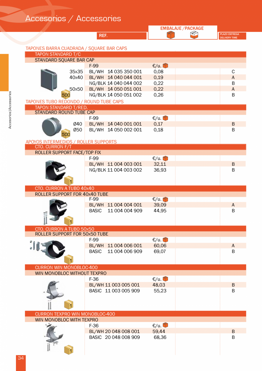 Pagina 70-Lista de preturi LLaza LLAZA Bip 300, Bip 500, Maxi Screen, Aluminiu, Lemn Catalog, brosura Engleza ...