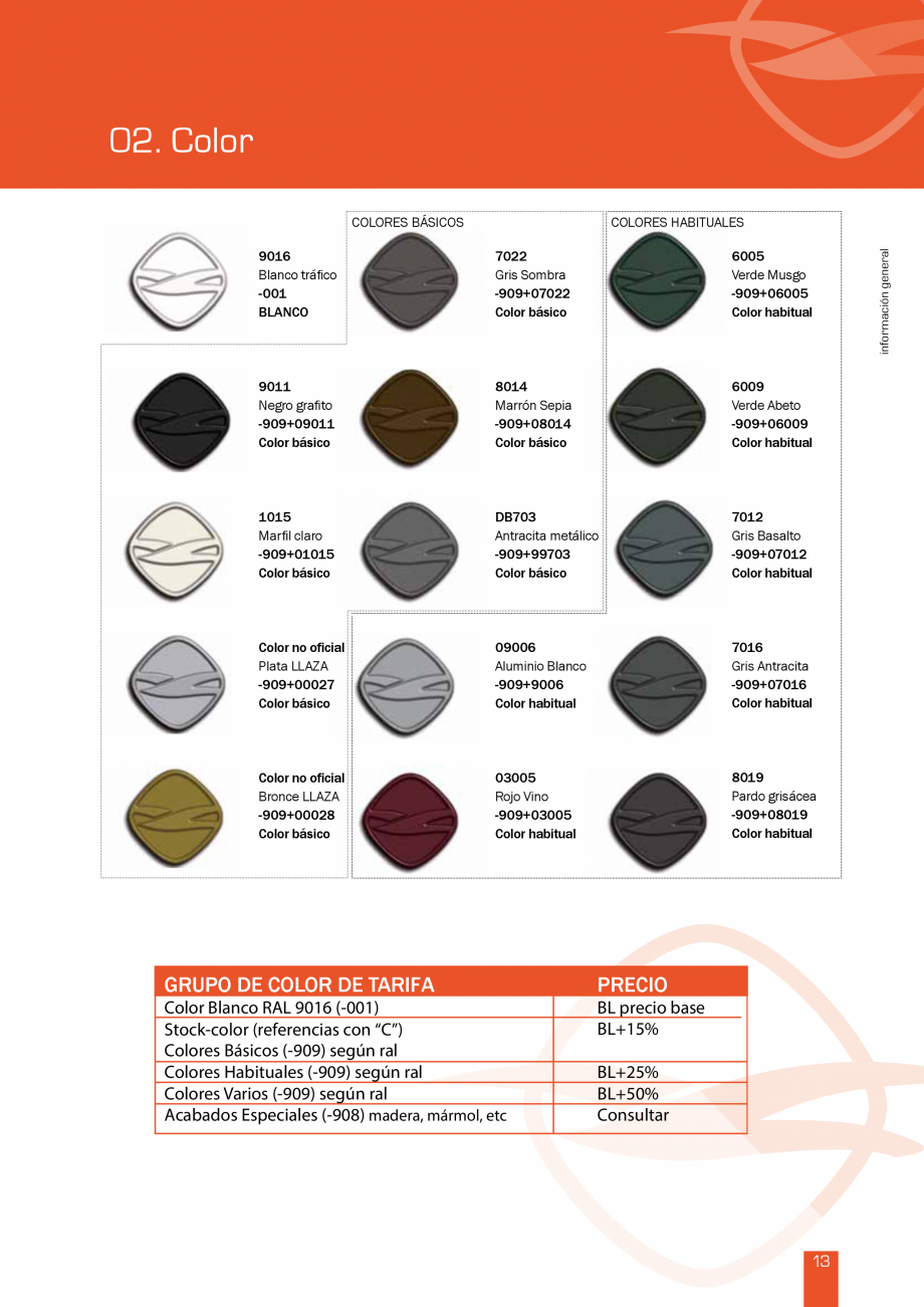 Pagina 28-Lista de preturi LLaza LLAZA Bip 300, Bip 500, Maxi Screen, Aluminiu, Lemn Catalog, brosura Engleza ...