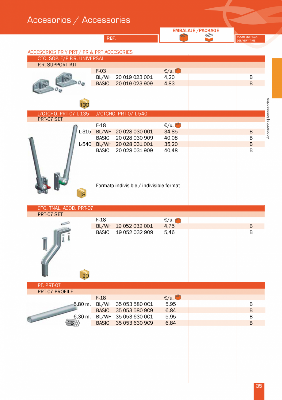 Pagina 71-Lista de preturi LLaza LLAZA Bip 300, Bip 500, Maxi Screen, Aluminiu, Lemn Catalog, brosura Engleza ...