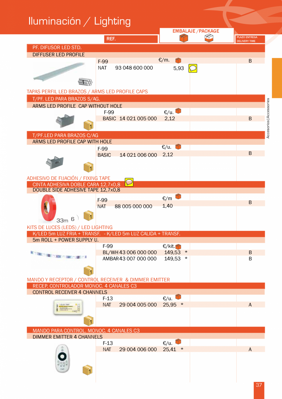 Pagina 75-Lista de preturi LLaza LLAZA Bip 300, Bip 500, Maxi Screen, Aluminiu, Lemn Catalog, brosura Engleza ...