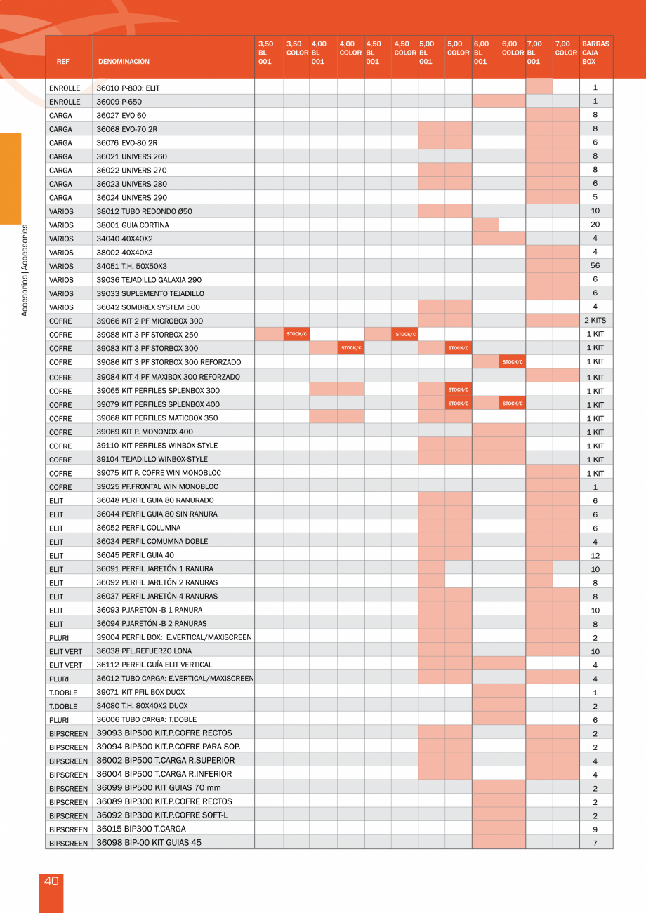 Pagina 81-Lista de preturi LLaza LLAZA Bip 300, Bip 500, Maxi Screen, Aluminiu, Lemn Catalog, brosura Engleza ...