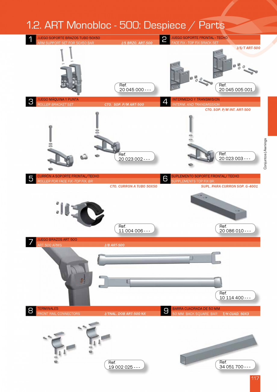 Pagina 235-Lista de preturi LLaza LLAZA Bip 300, Bip 500, Maxi Screen, Aluminiu, Lemn Catalog, brosura Engleza ...