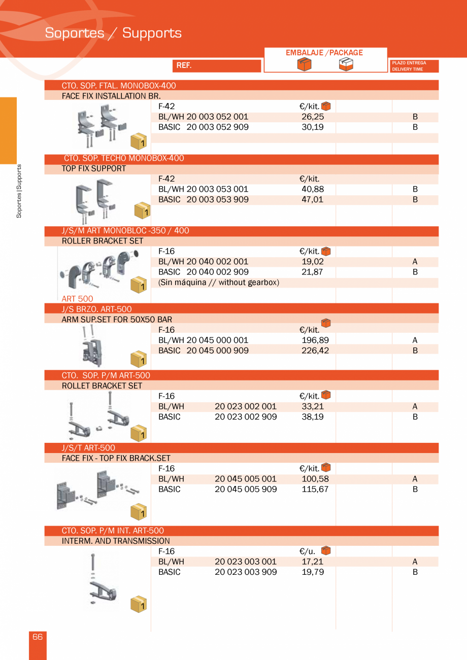 Pagina 133-Lista de preturi LLaza LLAZA Bip 300, Bip 500, Maxi Screen, Aluminiu, Lemn Catalog, brosura Engleza ...