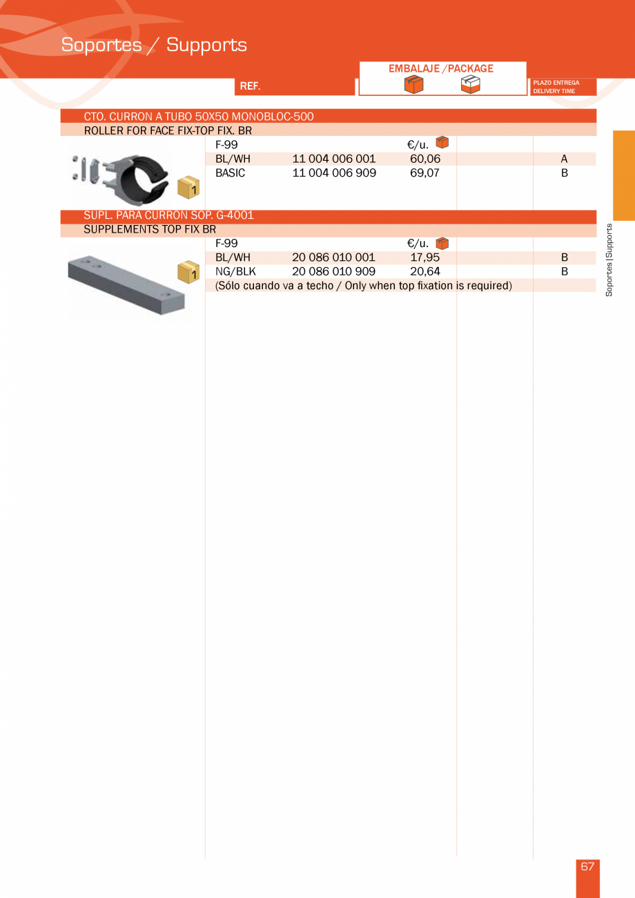 Pagina 135-Lista de preturi LLaza LLAZA Bip 300, Bip 500, Maxi Screen, Aluminiu, Lemn Catalog, brosura Engleza ...