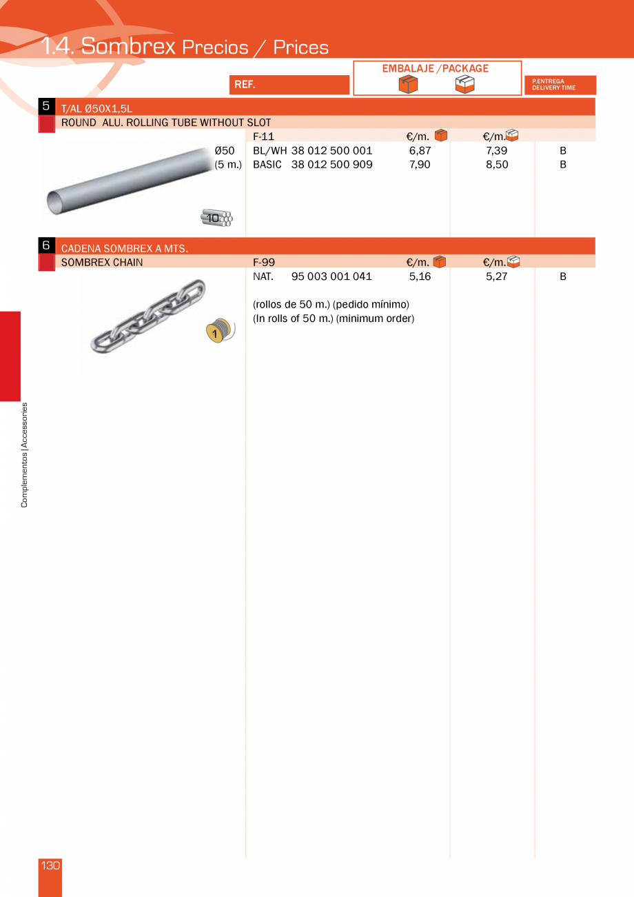 Pagina 261-Lista de preturi LLaza LLAZA Bip 300, Bip 500, Maxi Screen, Aluminiu, Lemn Catalog, brosura Engleza ...