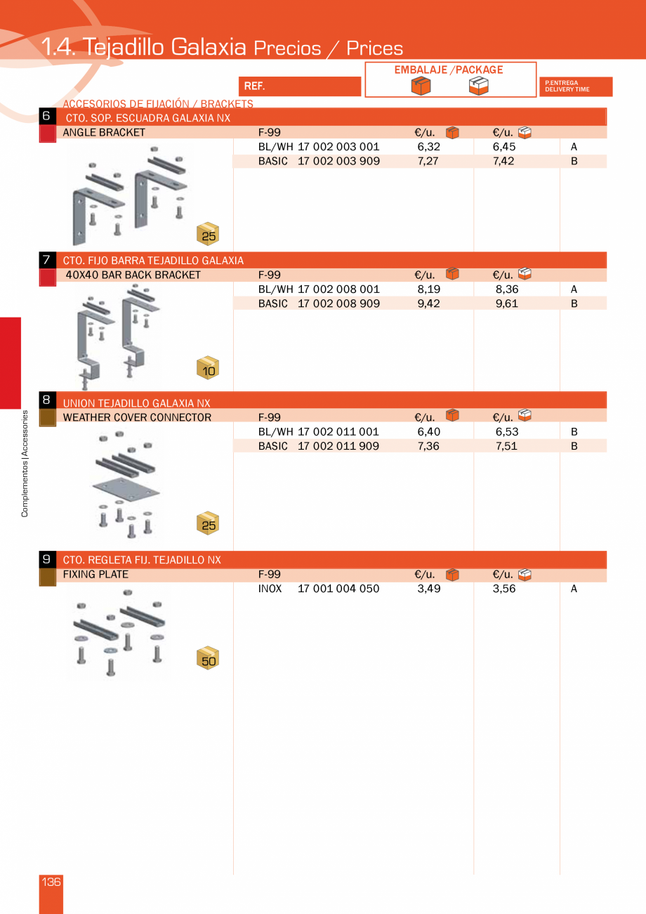 Pagina 273-Lista de preturi LLaza LLAZA Bip 300, Bip 500, Maxi Screen, Aluminiu, Lemn Catalog, brosura Engleza ...