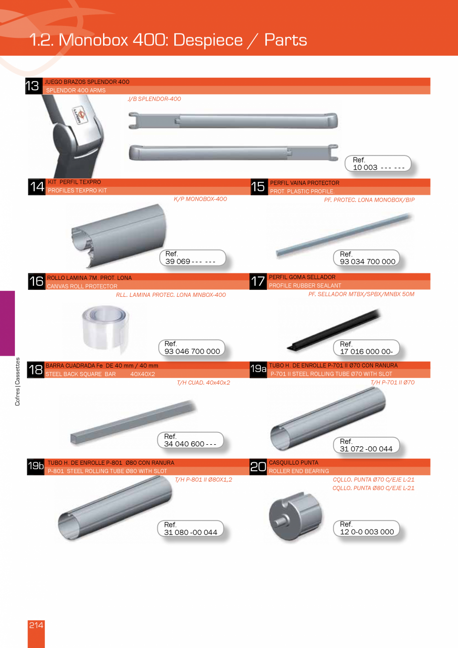 Pagina 430-Lista de preturi LLaza LLAZA Bip 300, Bip 500, Maxi Screen, Aluminiu, Lemn Catalog, brosura Engleza 