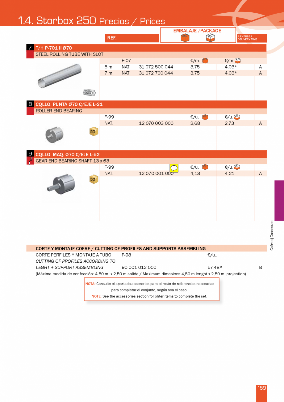 Pagina 319-Lista de preturi LLaza LLAZA Bip 300, Bip 500, Maxi Screen, Aluminiu, Lemn Catalog, brosura Engleza ...